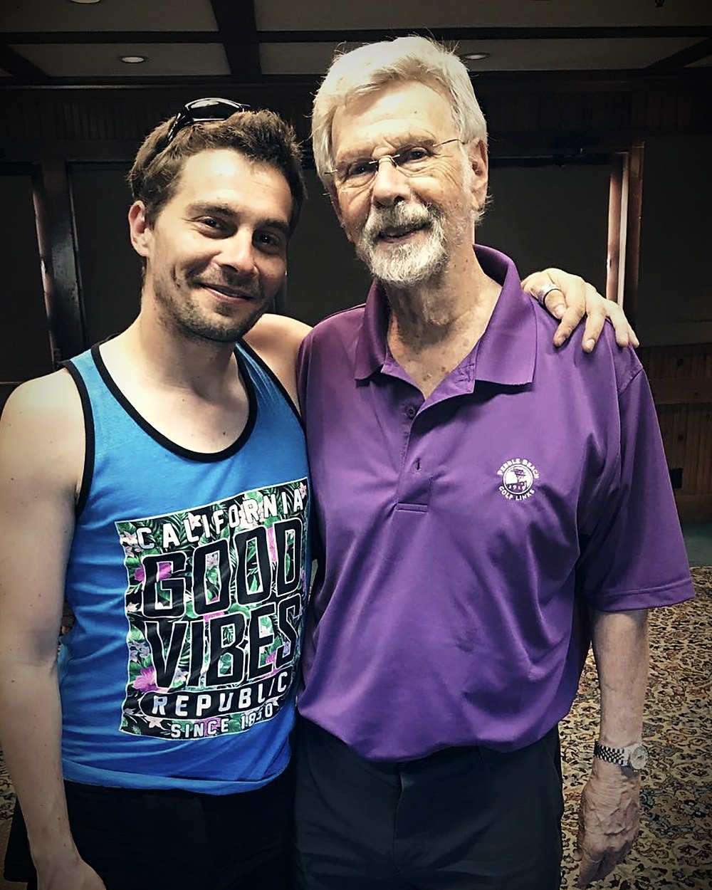 Manu Cuevas con Eric Morris en Los Ángeles