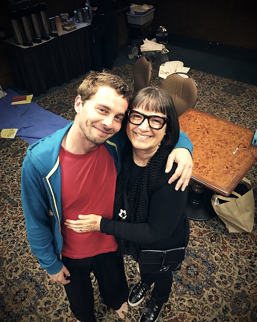 Manu Cuevas con Susana Morris en Los Ángeles